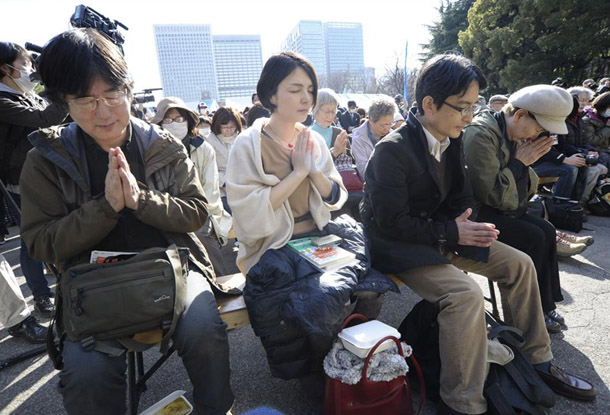 日本纪念“3·11”大地震两周年