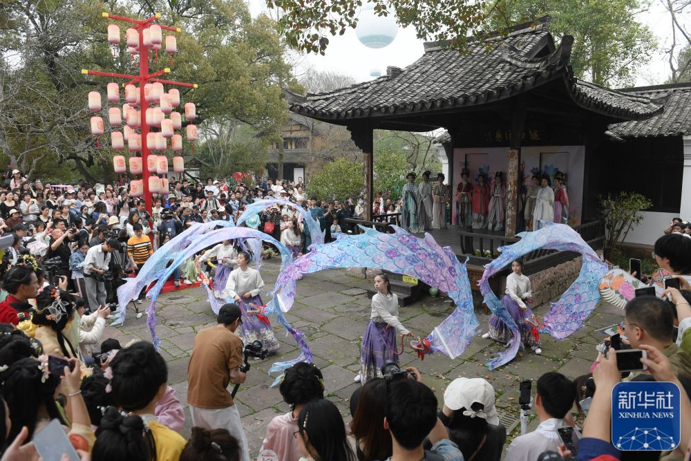 浙江杭州：西溪濕地花朝節開啟 再現傳統水鄉習俗