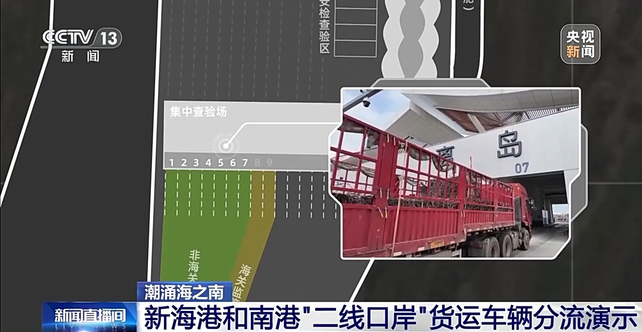貨車如何通過海南自貿港“二線口岸”？一共分三步