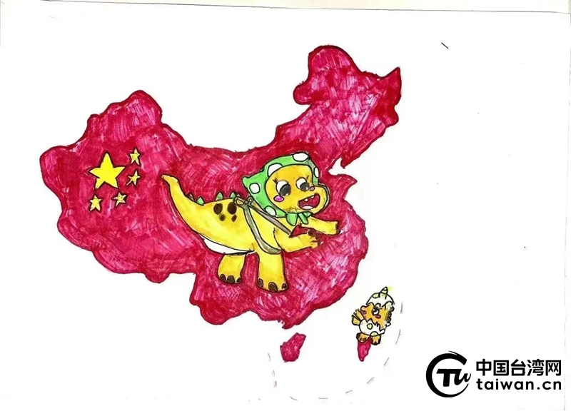 臺胞小朋友綵燈主題創新畫作《回家》獲獎