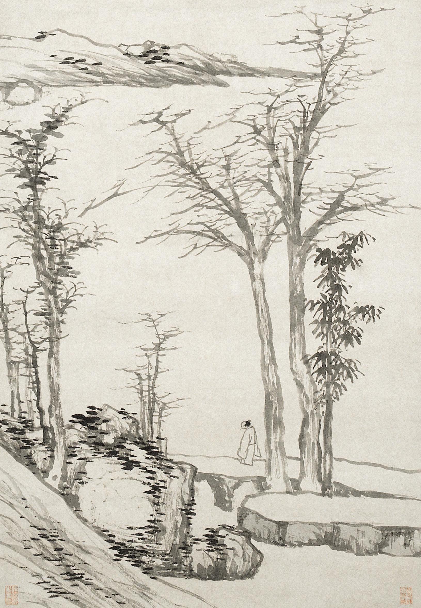 把千岩萬壑畫出3D感 看“黑畫”大師如何玩轉水墨 把千岩萬壑畫出3D感 看“黑畫”大師如何玩轉水墨