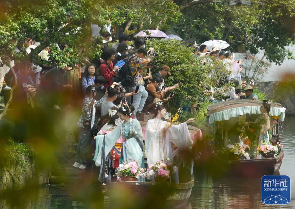 浙江杭州：西溪濕地花朝節開啟 再現傳統水鄉習俗
