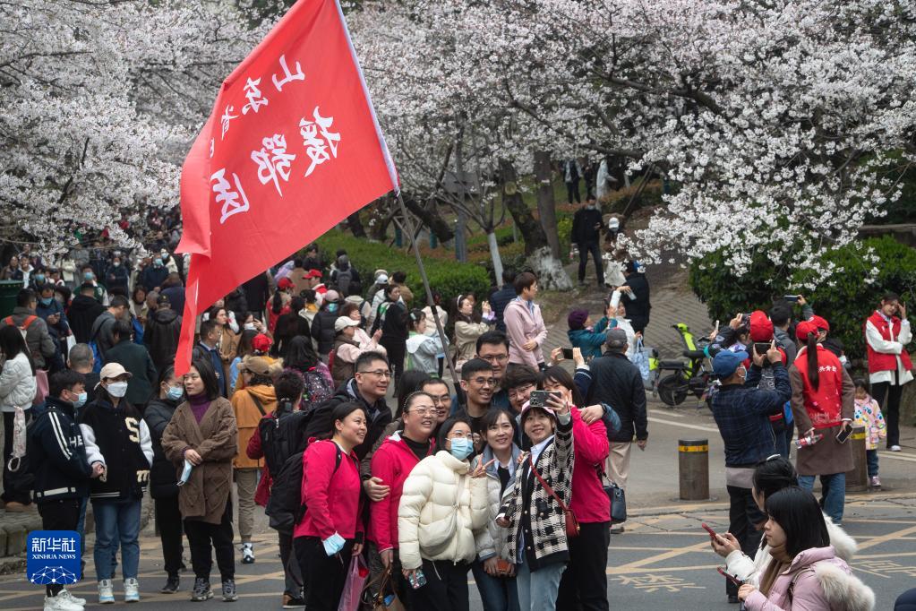 武漢大學邀請抗疫醫護人員賞櫻
