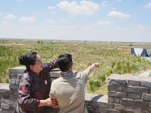 補浪河女子民兵治沙連堅持治沙四十載，臺青感慨：讓大漠變綠洲_fororder_2