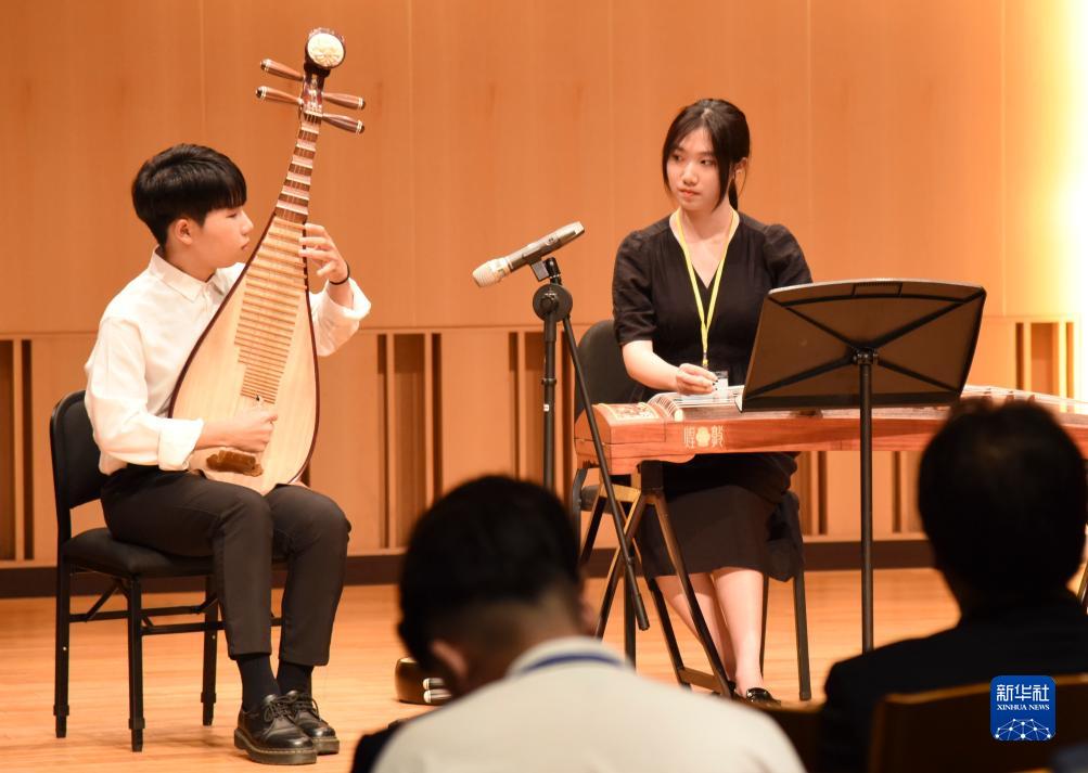 體味古韻校園 感受民樂魅力——大陸高校師生團走進台灣中國文化大學
