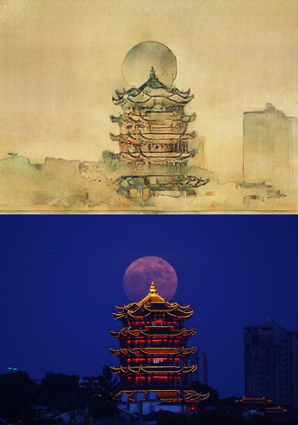 如果古人穿越到今天畫幅畫