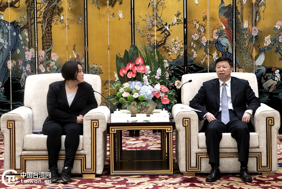 宋濤會見參加海峽論壇的台灣各界代表