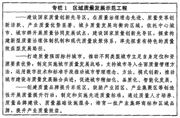 中共中央 國務院印發《品質強國建設綱要》