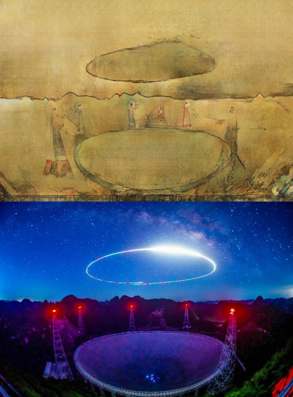 如果古人穿越到今天畫幅畫