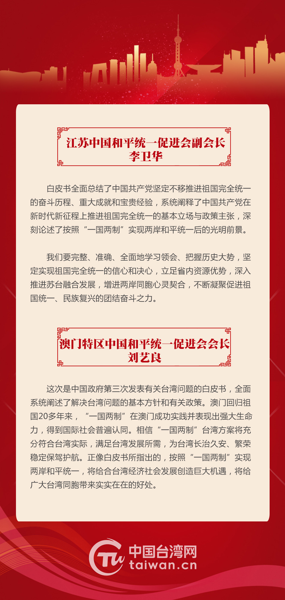 臺胞熱議《台灣問題與新時代中國統一事業》白皮書
