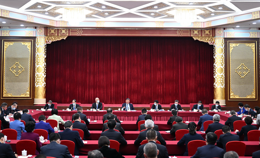 （兩會受權發佈）習近平在看望參加政協會議的民建工商聯界委員時強調 正確引導民營經濟健康發展高品質發展 王滬寧蔡奇丁薛祥參加看望和討論