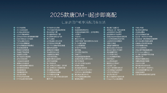 開創中大型SUV油耗4時代 比亞迪2025款唐DM-i上市17.98萬起