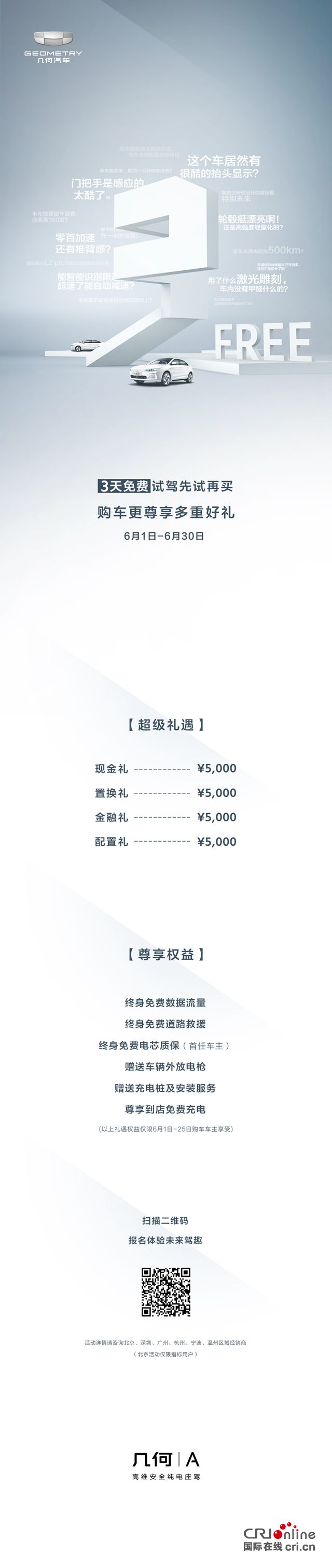 汽車頻道【供稿】【要聞列表】3天0元免費試駕幾何A 退補前這波福利別錯過