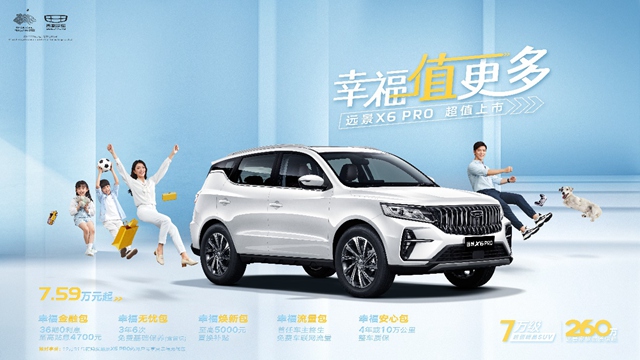 【汽車頻道 資訊+要聞列表】讓幸福值更多 吉利遠景X6 PRO上市_fororder_image001