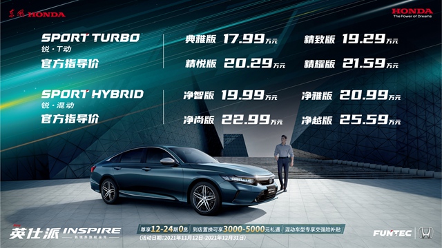 【汽車頻道 資訊+要聞列表】東風Honda英仕派睿智上市_fororder_image001