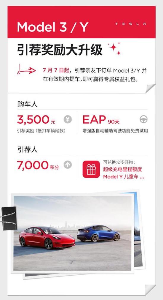 Model 3/Y引薦獎勵大升級：3500元尾款抵扣、EAP限時試用等好禮一次備齊_fororder_image001
