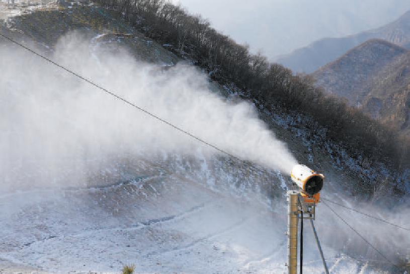 北京冬奧會延慶賽區造雪忙