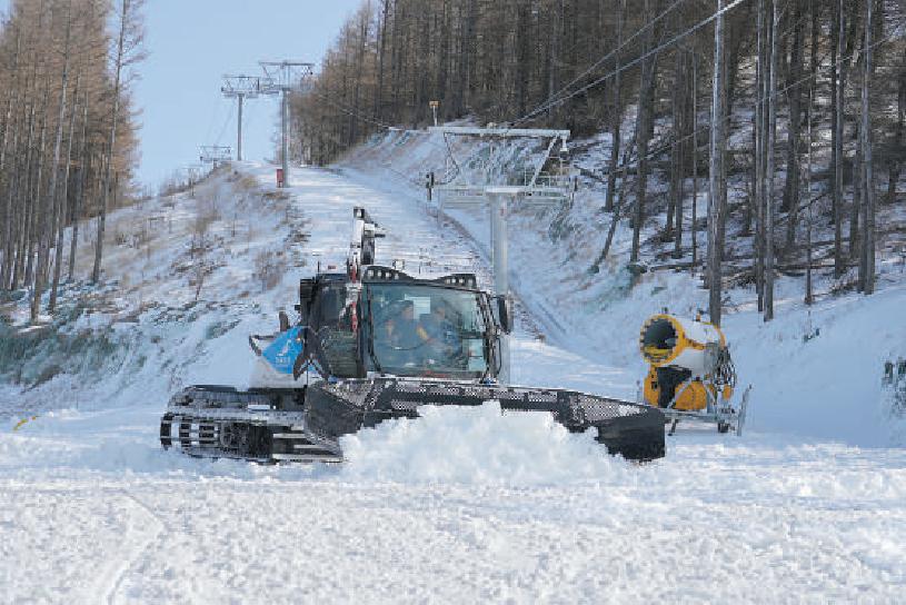 北京冬奧會延慶賽區造雪忙