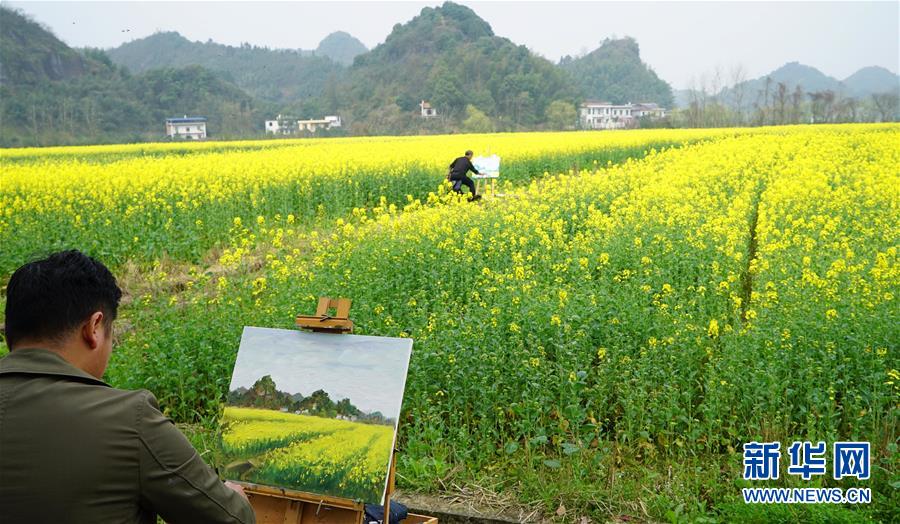 江西東橋鎮：贛西大地 油菜花開