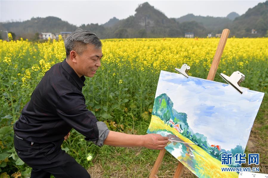 江西東橋鎮：贛西大地 油菜花開