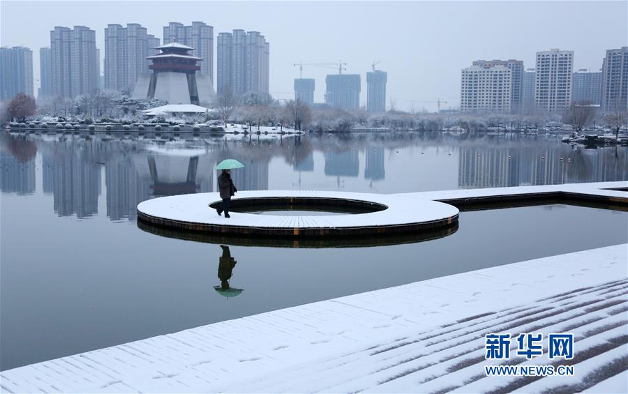 山東棗莊：瑞雪迎春