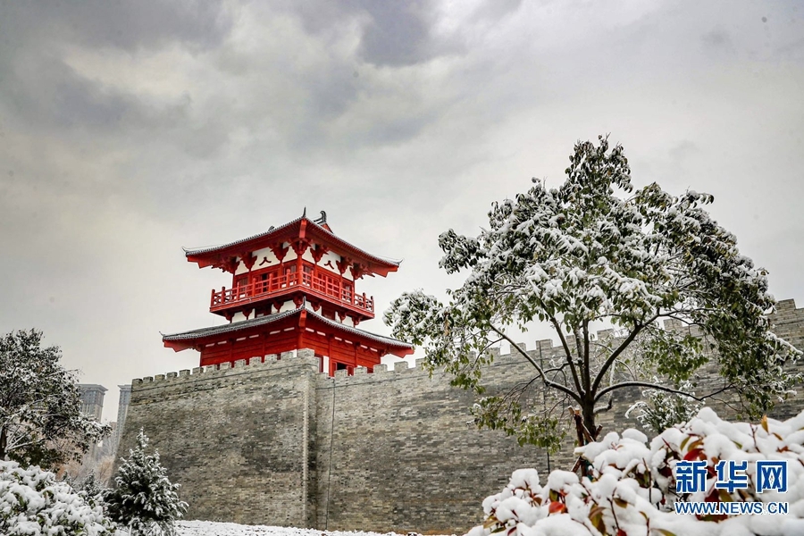 河南洛陽：瑞雪兆豐年 洛城美如畫