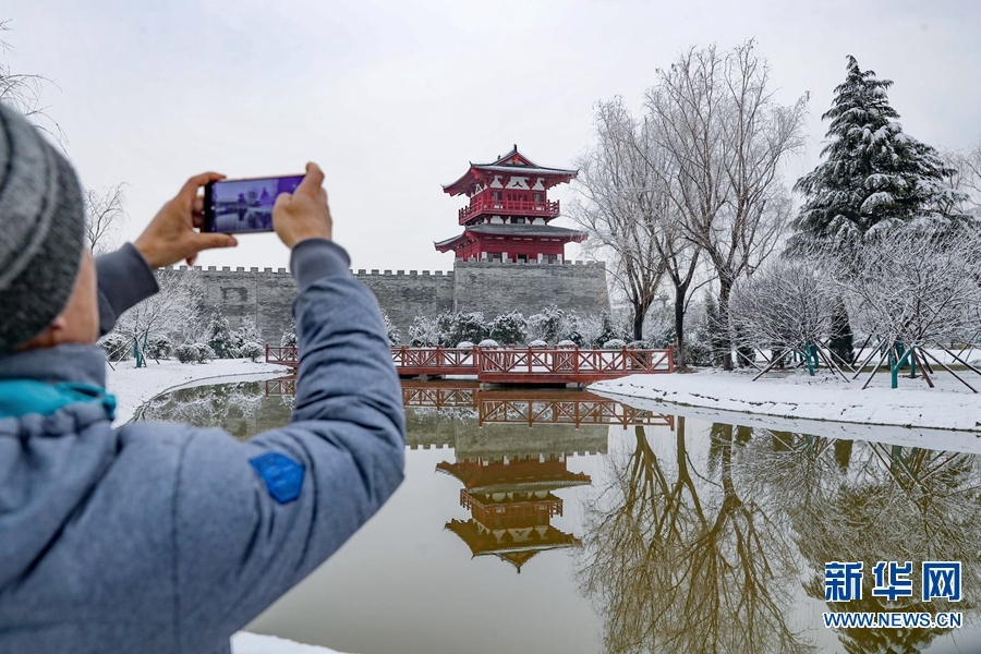 河南洛陽：瑞雪兆豐年 洛城美如畫