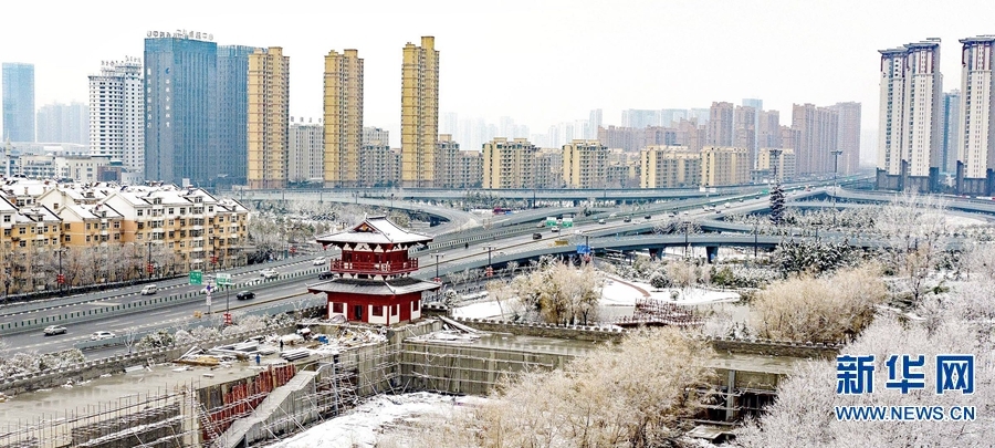 河南洛陽：瑞雪兆豐年 洛城美如畫