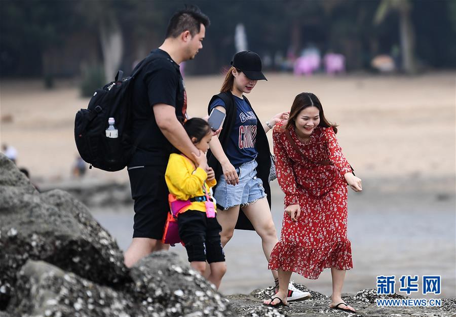 廣西三娘灣景區迎來旅遊熱