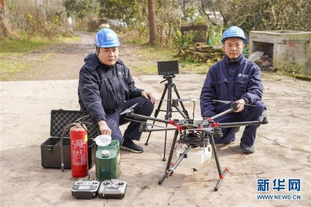 重慶：噴火清障無人機正式投用