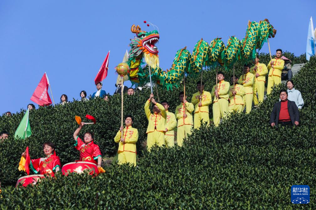 浙江杭州：茶鄉“喊山祈茶” 慶祝春茶開摘