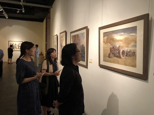 2018京津冀魯遼水彩粉版畫作品邀請展亮相天津美術館