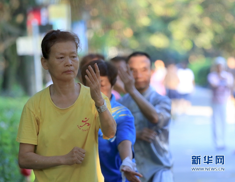 【組圖】伏天裏的福州：早晚健身融入生活