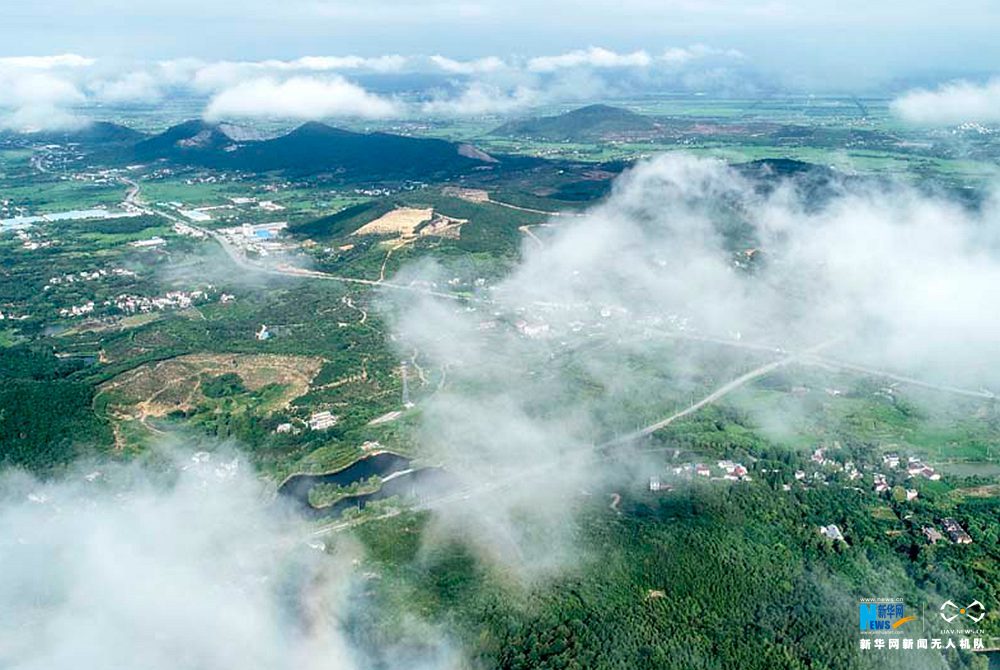 航拍冶父山：玉帶環青山 縹緲如仙境