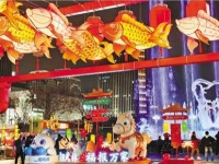 浙江杭州：多彩花燈映武林