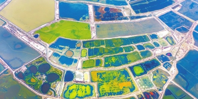 運城鹽湖：天然調色板