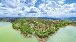 山西左權：湖光山色兩相宜