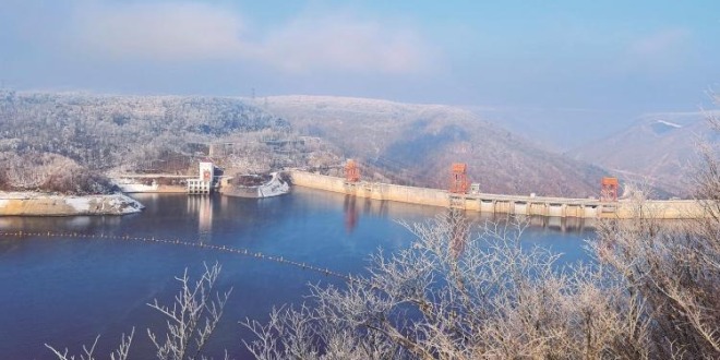 樺甸市白山湖迎來入冬初雪