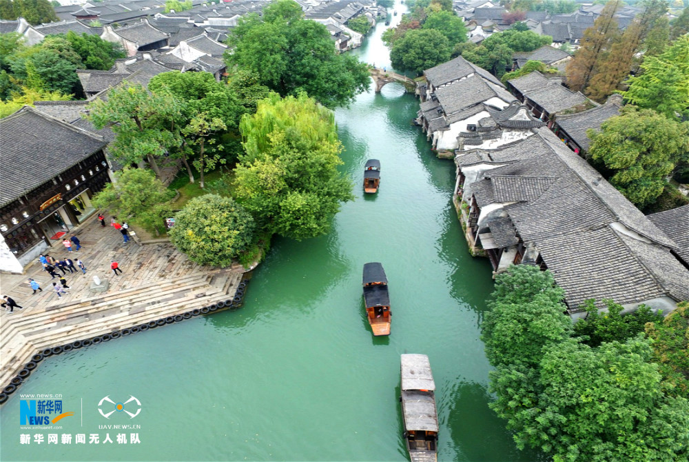 鳥瞰烏鎮：小橋流水 疑似畫境夢中來