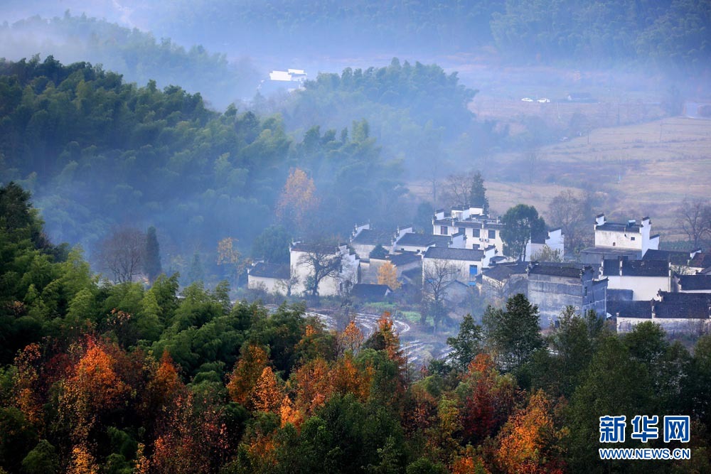 安徽塔川古村：雲霧塔川如仙境