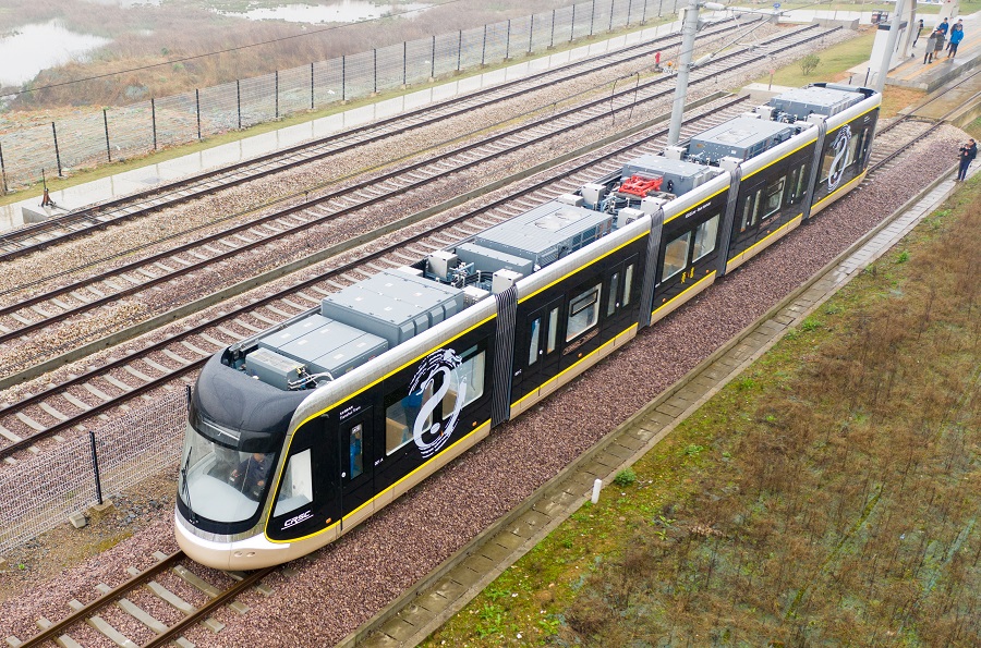 中國通號有軌電車發運甘肅天水