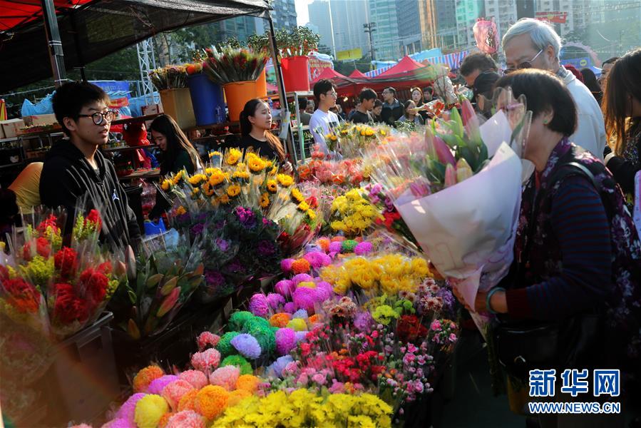紅紅火火的香港年宵花市