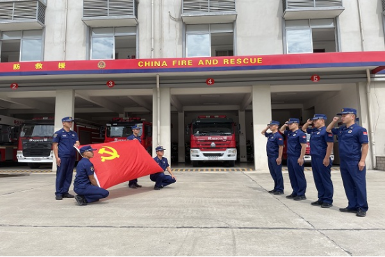 上饒市鄱陽縣消防救援大隊“四步走”助推黨史學習教育高品質推進