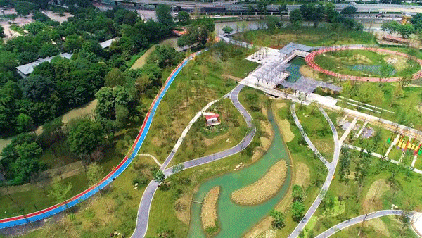 “生態品貌 文化品味” 成都金牛區沙河源公園開園