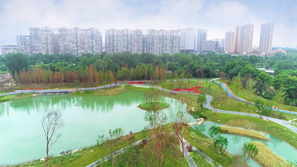 “生態品貌 文化品味” 成都金牛區沙河源公園開園