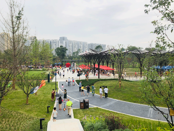“生態品貌 文化品味” 成都金牛區沙河源公園開園