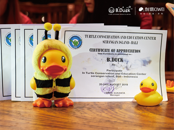 “B.Duck小黃鴨×刺猬體驗” 巴厘島海龜保護國際義工行動完美落幕