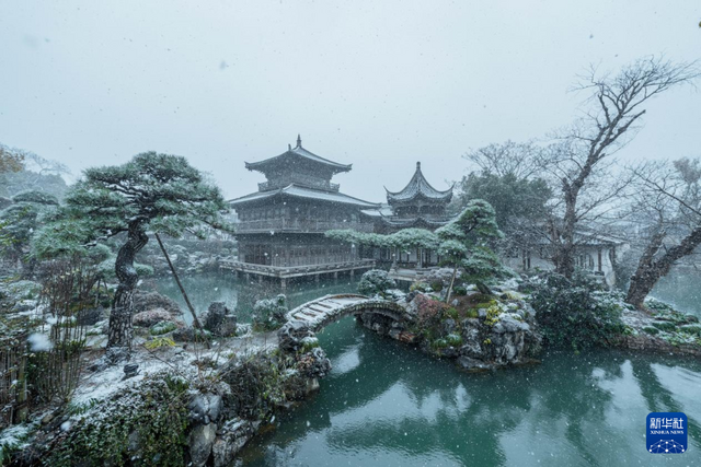 濮院古鎮：雪映古鎮景如畫