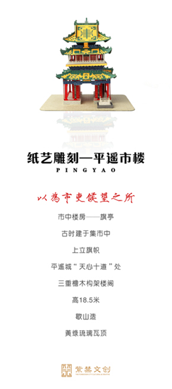 【山西供稿】平遙古城發佈兩款“紙雕燈”系列文創新品