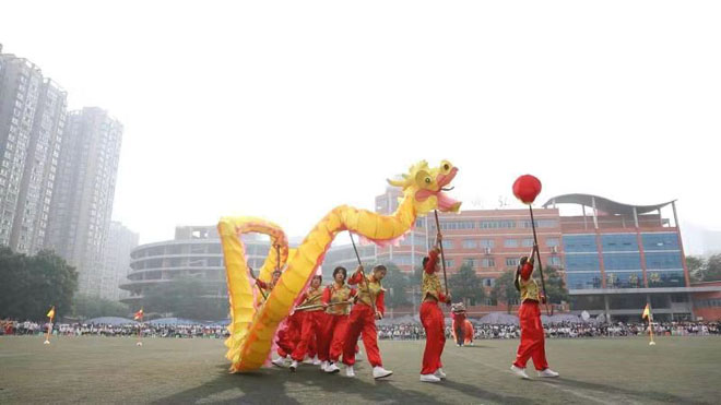 重慶銅梁：龍舞進校園 非遺有傳承